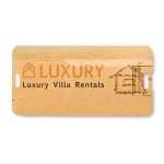 Tarjetas USB con logo ecológicas pequeñas Tarjeta USB Mini Ecofriendly color madera clara