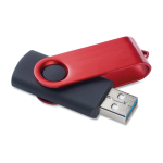 USB para merchandising 3.0 con clip giratorio de color Colorclip 3.0 color rojo