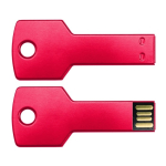 USB metálico en forma de llave con conexión 3.0 Llave USB 3.0 color rojo