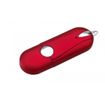 Pendrive personalizados con acabado de goma y bordes redondos Datacap color rojo