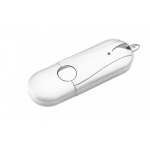 Pendrive personalizados con acabado de goma y bordes redondos Datacap color blanco
