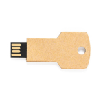 Llave USB ecológica de cartón reciclado para personalizar USB Eco color natural