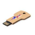 Llave USB ecológica de cartón reciclado para personalizar USB Eco color natural