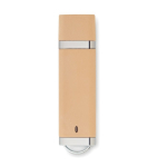 Memoria USB con carcasa de paja y PP con logo a todo color Ecostyle color beige