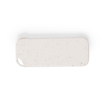 USB ecógico rectangular con carcassa de paja de trigo color natural