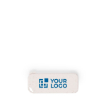 USB ecógico rectangular con carcassa de paja de trigo color natural