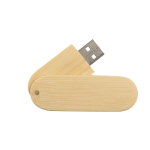 USB personalizados 3.0 rotatorios de madera Rotowood 3.0 color madera clara