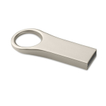 USB de metal 3.0 con diseño innovador para llavero Compacto Round Xl 3.0 color plateado