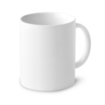 Tazas publicitarias baratas de color blanco 300ml Basic Plus color blanco