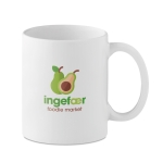 Tazas publicitarias baratas de color blanco 300ml Basic Plus color blanco segunda vista principal