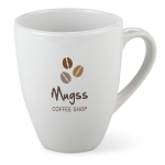 Taza pequeña de cerámica aptas para lavavajillas de 160ml Crescent color blanco vista principal