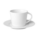 Taza de café personalizada de cerámica de 160ml Cappuccino Lungo color blanco