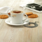 Taza de café personalizada de cerámica de 160ml Cappuccino Lungo color blanco vista bodegón principal