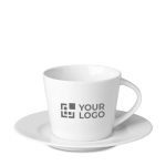 Taza de café personalizada de cerámica de 160ml Cappuccino Lungo vista de impresión