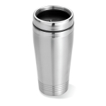 Vaso térmico personalizado de acero con tapa negra 400ml Executive color plateado mate