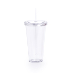 Vasos con pajita y color transparente de 750ml Straw color transparente primera vista