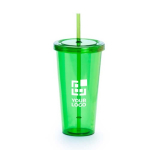 Vasos con pajita y color transparente de 750ml Straw vista principal