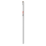 Lápiz personalizado barato de madera con goma Natural color blanco vista principal