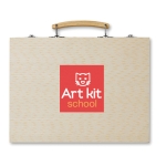 Set pinturas personalizado con 66 componentes Happy Kid color madera segunda vista principal