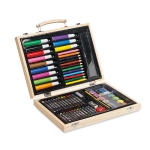 Set pinturas personalizado con 66 componentes Happy Kid color madera cuarta vista