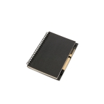 Libreta personalizada de papel reciclado B6 hojas lisas EcoBasic Small color negro