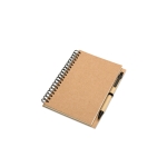 Libreta personalizada de papel reciclado B6 hojas lisas EcoBasic Small color beige