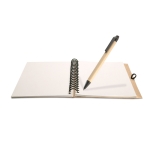 Libreta personalizada de papel reciclado B6 hojas lisas EcoBasic Small color beige segunda vista