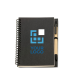 Libreta personalizada de papel reciclado B6 hojas lisas EcoBasic Small vista de impresión