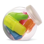 5 rotuladores fluorescentes en un bote de plástico Fun color multicolor segunda vista