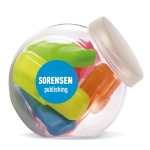 5 rotuladores fluorescentes en un bote de plástico Fun color multicolor vista principal segunda vista