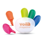 5 colores fluorescentes ordenados en forma de mano Give Me Five color multicolor segunda vista principal