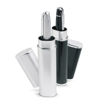 Bolígrafos para grabar de metal con estuche y tinta negra Class B color plateado segunda vista