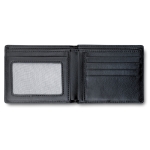 Llavero de metal, cartera de PU y bolígrafo tinta azul Executive color negro novena vista