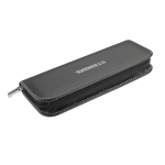 Set publicitario para regalar a clientes de bolígrafo y roller Marine color negro vista principal