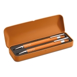 Set barato de bolígrafo automático y portaminas tinta azul Color