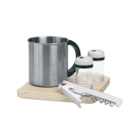 Elegante mochila de picnic con manta y utensilios Garden Park color marrón cuarta vista