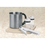 Elegante mochila de picnic con manta y utensilios Garden Park color marrón quinta vista