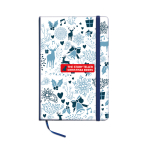 Libretas personalizadas baratas en color vivo A5 hojas lisas Sketch color azul vista principal