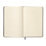 Libretas personalizadas baratas en color vivo A5 hojas lisas Sketch color gris oscuro cuarta vista