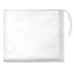 Impermeable personalizado para empresas de plástico plegable Monsoon color blanco