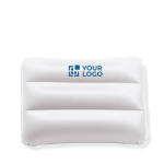 Almohadilla de playa publicitaria con forma rectangular Siesta color blanco vista de impresión