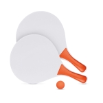 Set publicitario de raquetas con pelota Set Tenis Playa Strand color naranja