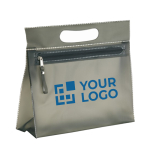 Neceser personalizado de PVC transparente a color Colors color negro vista de impresión