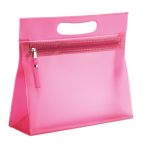 Neceser personalizado de PVC transparente a color Colors color fucsia