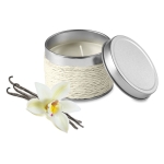 Velas corporativas aromáticas en caja de latón para decorar Fragrance color blanco tercera vista