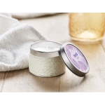 Velas corporativas aromáticas en caja de latón para decorar Fragrance color blanco cuarta vista principal