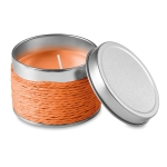 Velas corporativas aromáticas en caja de latón para decorar Fragrance color naranja