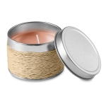 Velas corporativas aromáticas en caja de latón para decorar Fragrance color beige