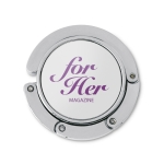 Cuelgabolsos personalizado para publicidad HangOn color plateado vista principal