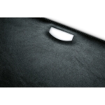 Elegante portafolio de PU con bloc y tarjeteros A4 Uptown color negro cuarta vista